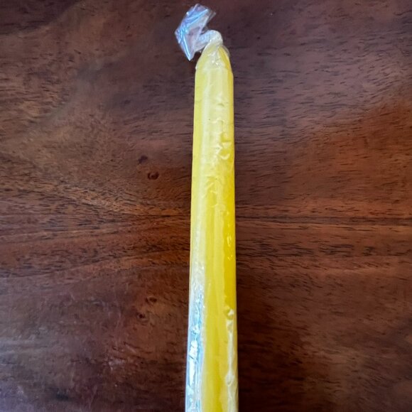 Unused Dansk Set of 6 Six 10" Taper Candles Yellow Tapers Vintage Hong Kong - Picture 4 of 8